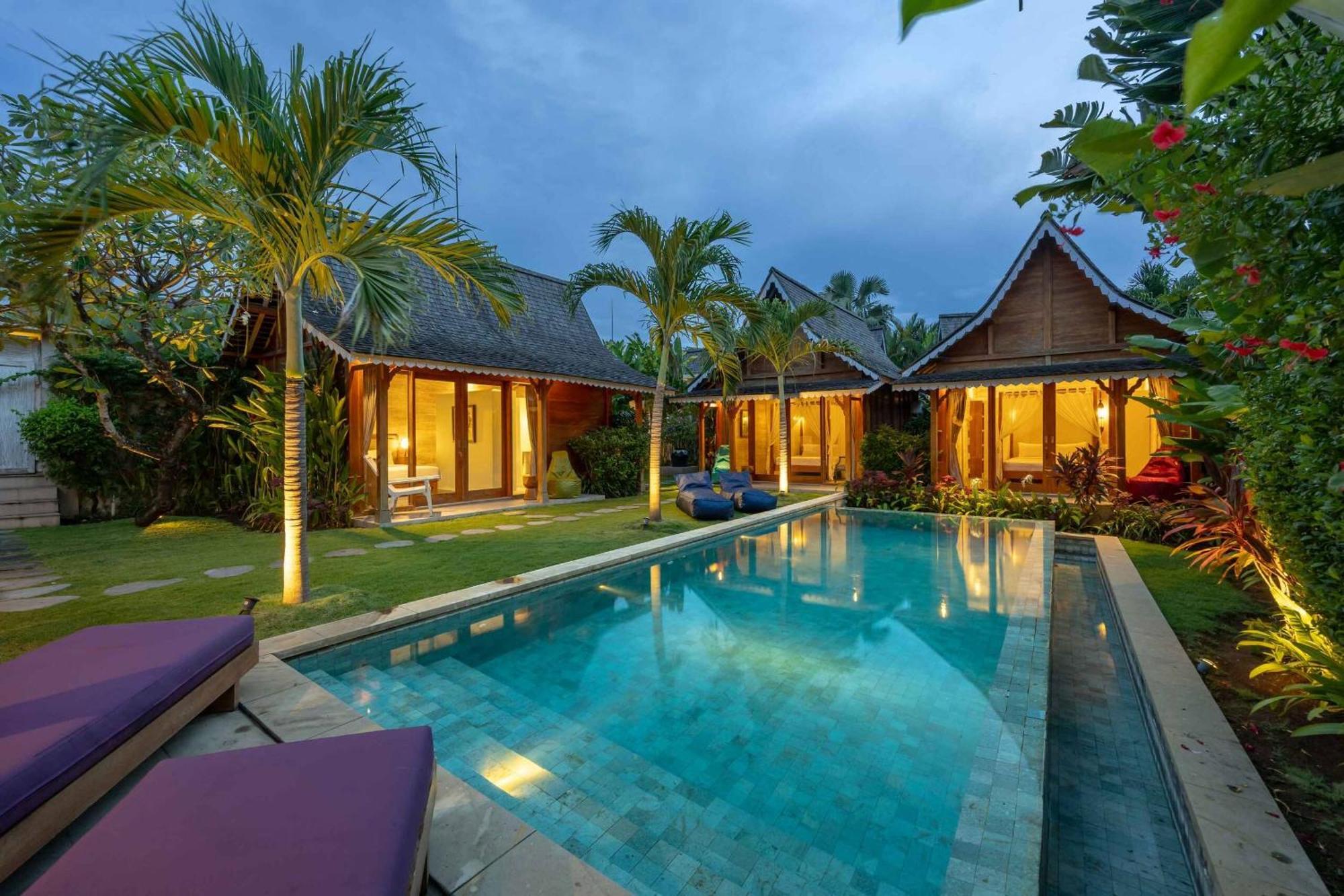 Villa Du Bah - Family Gateway 3Br Villa 12Min To Beach With Private Pool And Parking Kerobokan Exteriör bild