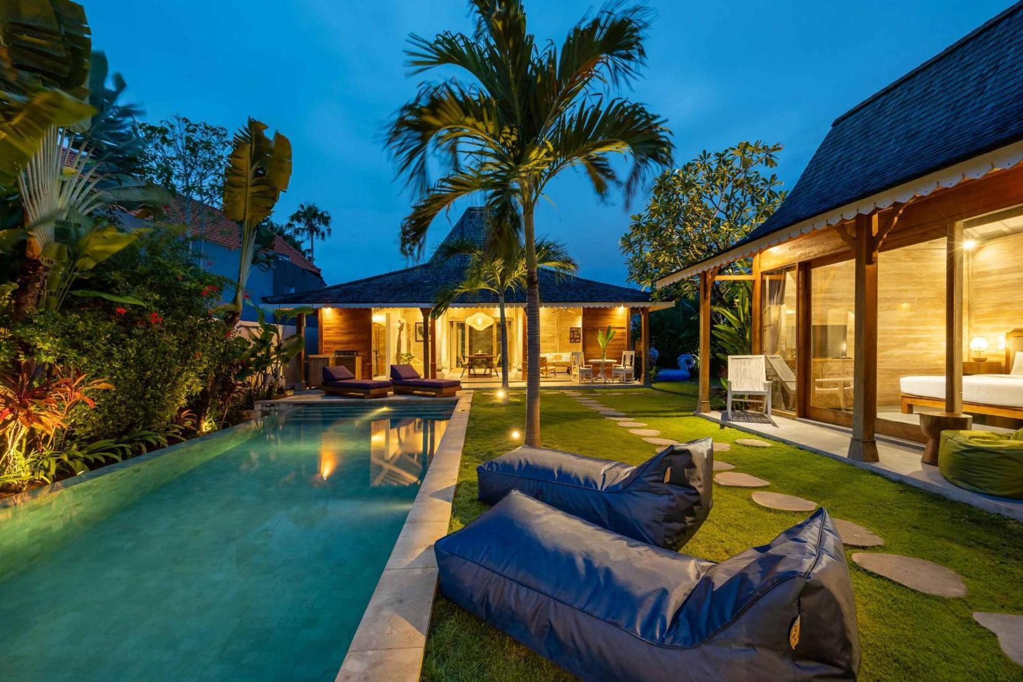 Villa Du Bah - Family Gateway 3Br Villa 12Min To Beach With Private Pool And Parking Kerobokan Exteriör bild