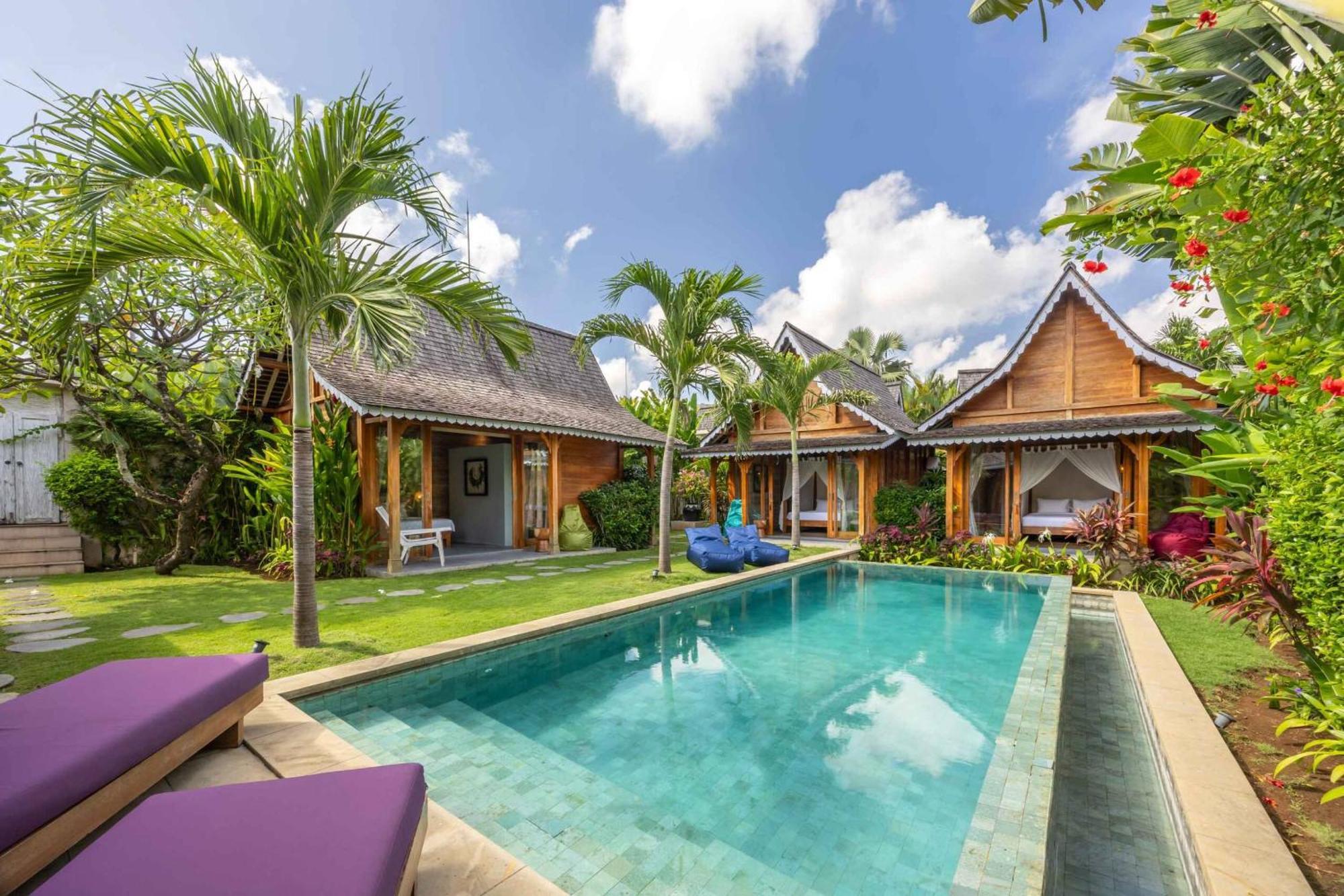 Villa Du Bah - Family Gateway 3Br Villa 12Min To Beach With Private Pool And Parking Kerobokan Exteriör bild