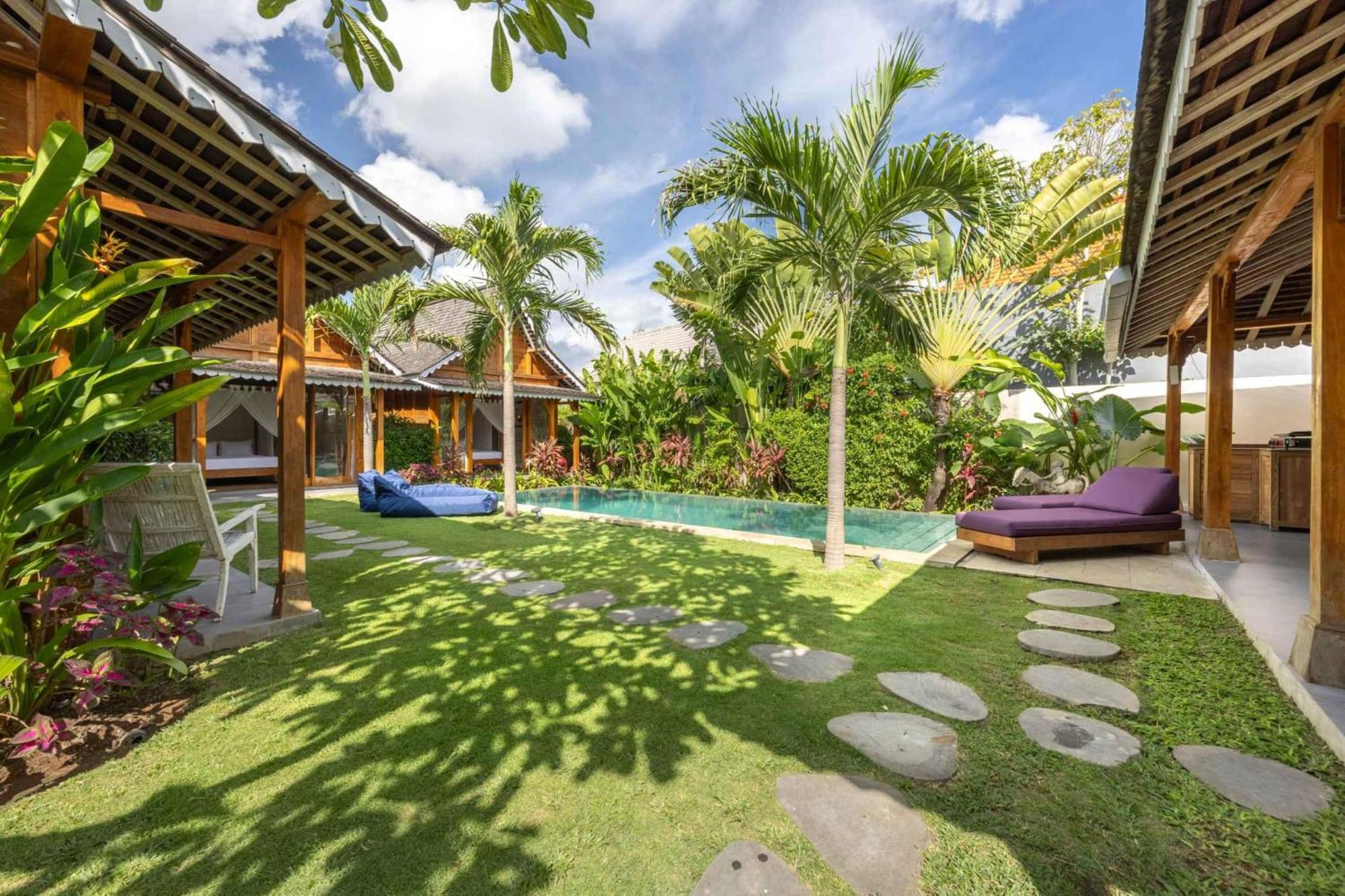 Villa Du Bah - Family Gateway 3Br Villa 12Min To Beach With Private Pool And Parking Kerobokan Exteriör bild