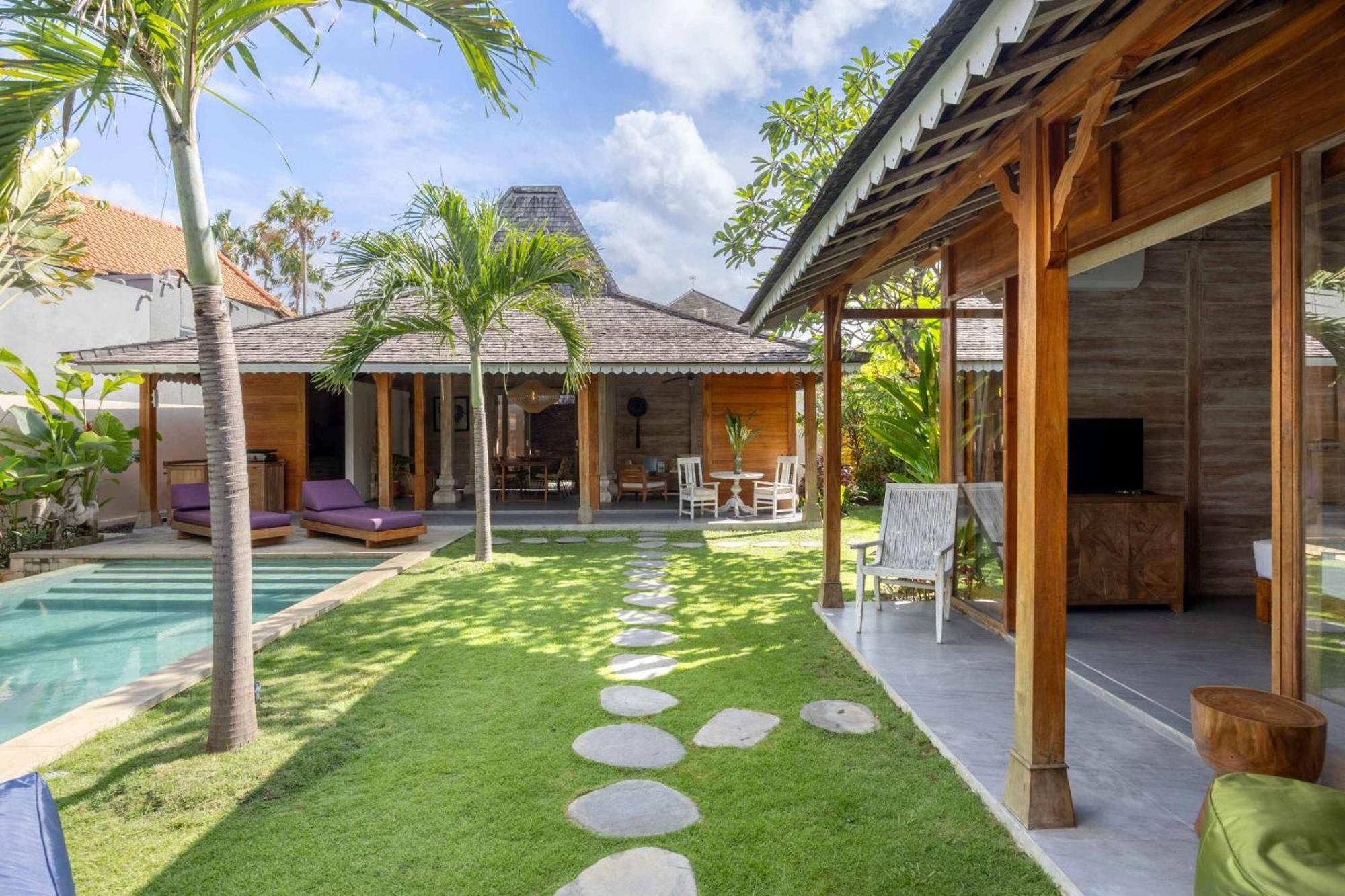 Villa Du Bah - Family Gateway 3Br Villa 12Min To Beach With Private Pool And Parking Kerobokan Exteriör bild