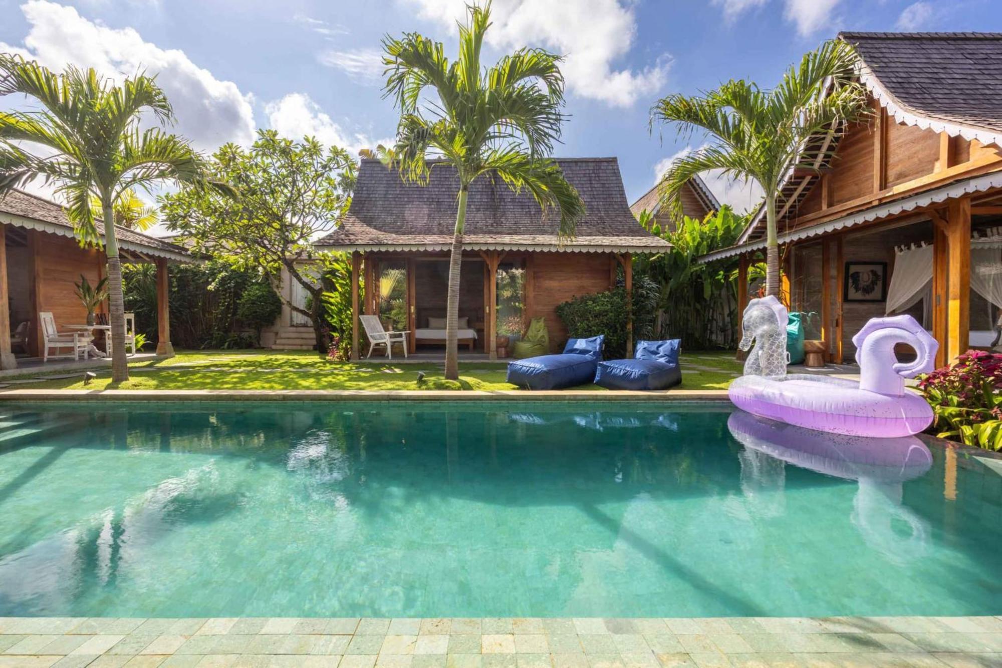 Villa Du Bah - Family Gateway 3Br Villa 12Min To Beach With Private Pool And Parking Kerobokan Exteriör bild