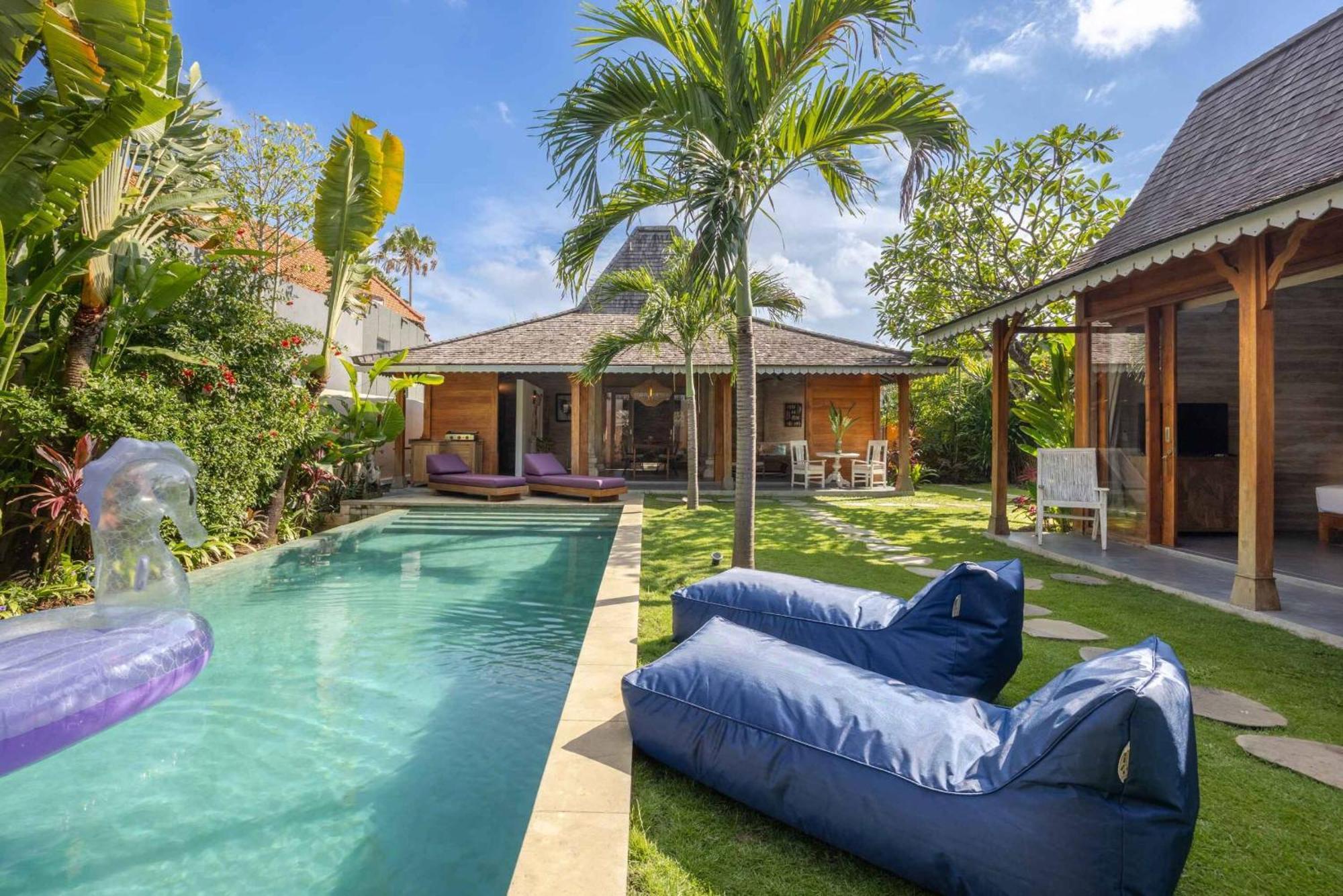 Villa Du Bah - Family Gateway 3Br Villa 12Min To Beach With Private Pool And Parking Kerobokan Exteriör bild
